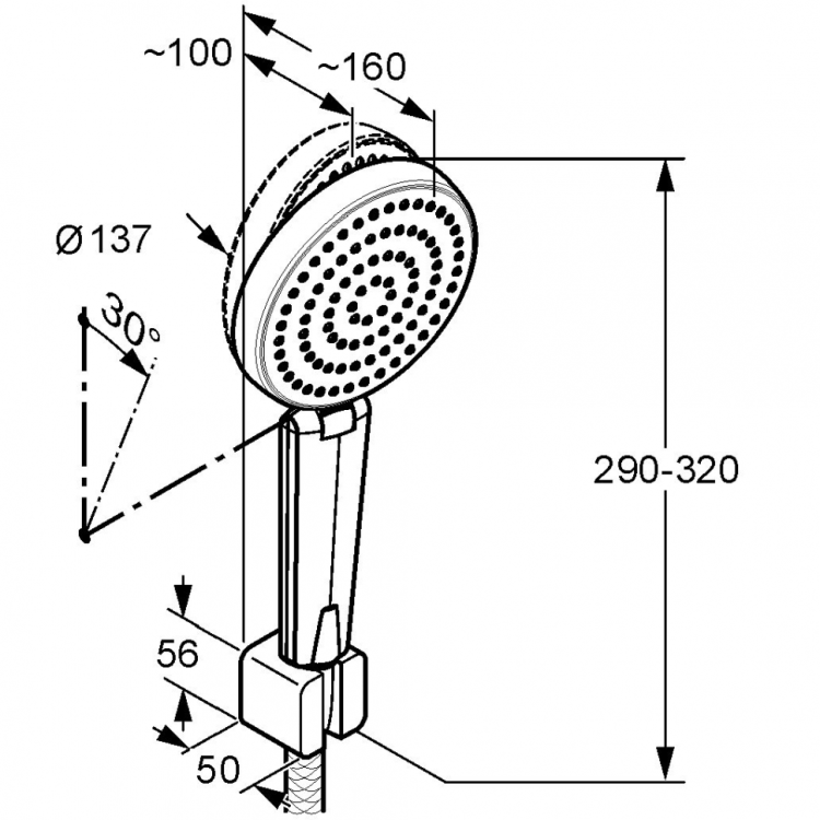 Душевой гарнитур Kludi A-Qa 6615005-00
