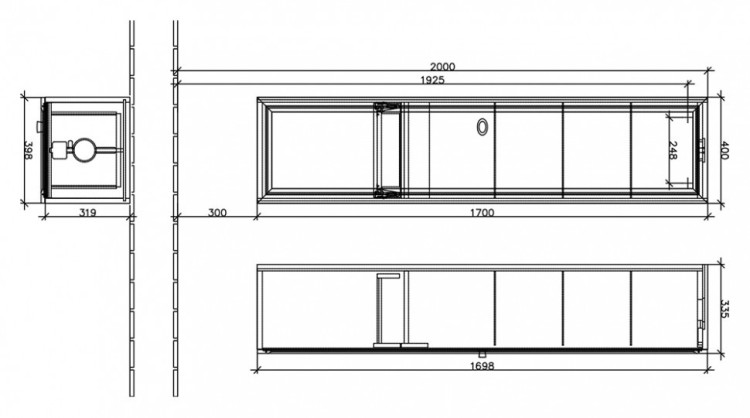 Шкаф пенал Villeroy&Boch La Belle 40 подвесной