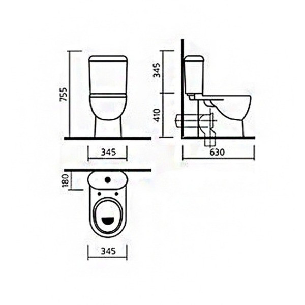 Унитаз Sanita Luxe Next Luxe SL DM NXTSLCC01040622