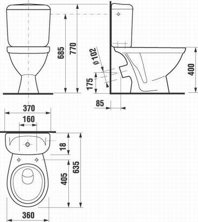 Унитаз компакт Jika Lyra 2423.4