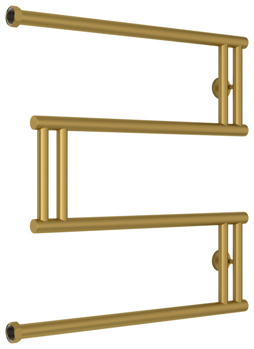 Полотенцесушитель водяной Сунержа High-Tech model &quot;M&quot; 600х600 Матовое золото