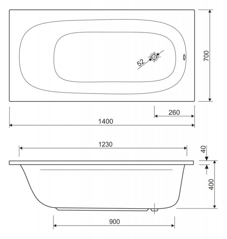 Металлический каркас для акриловой ванны Cezares EMP-150-70-MF-R