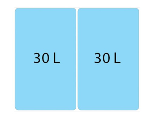 Системы сортировки мусора ALBIO 40 2X30 L ALVEUS,