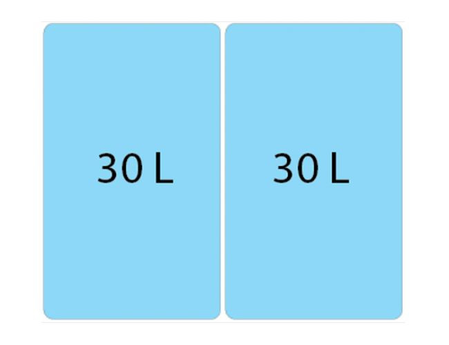 Системы сортировки мусора ALBIO 40 2X30 L ALVEUS,