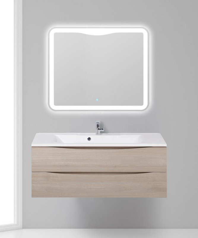 База под раковину подвесная с двумя выкатными ящиками 1100x450x500 BelBagno MARINO-1100-2C-SO-BO-P