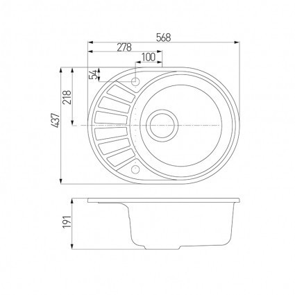Кухонная мойка Акватон Чезана