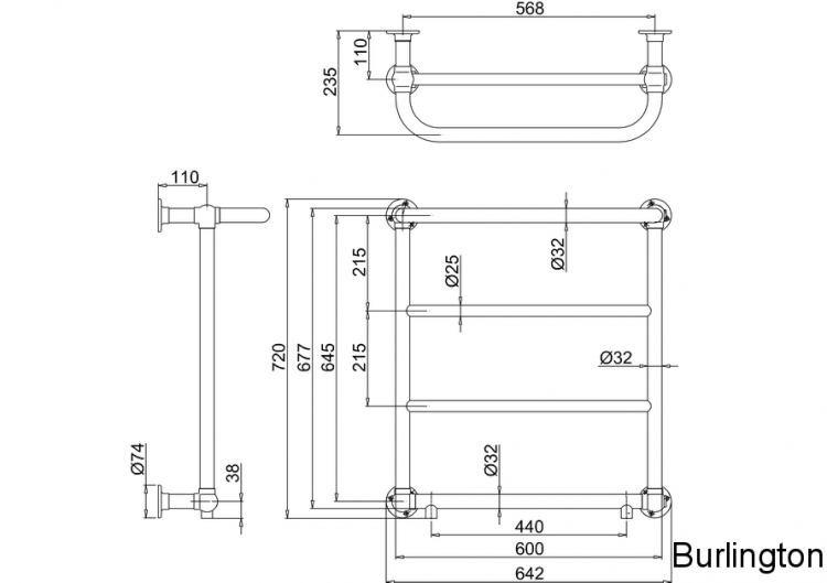 Полотенцесушитель Cleaver [R3 GOL]