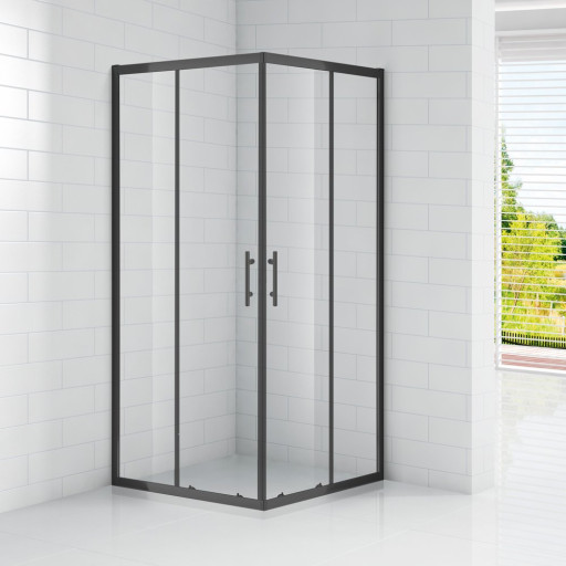 Душевой уголок ECO-O-A-2-NERO Cezares ECO-O-A-2-100-C-NERO