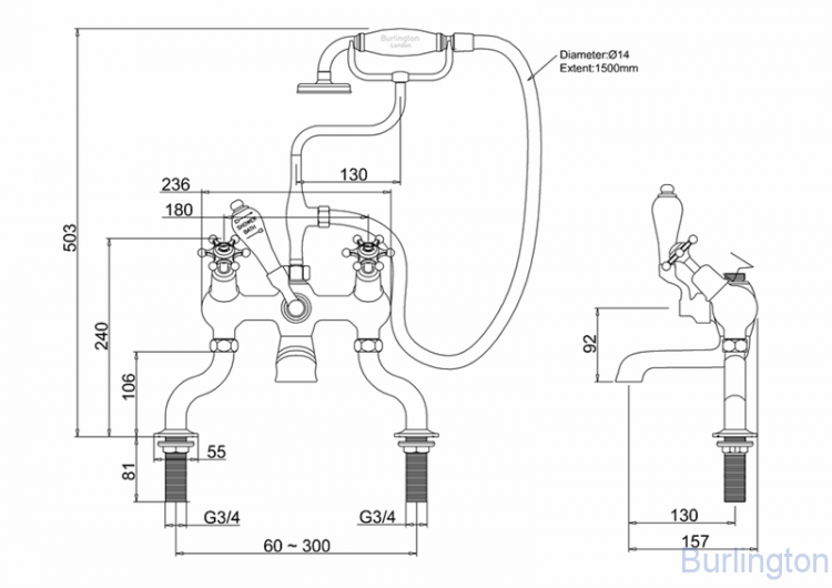 Смеситель для ванны