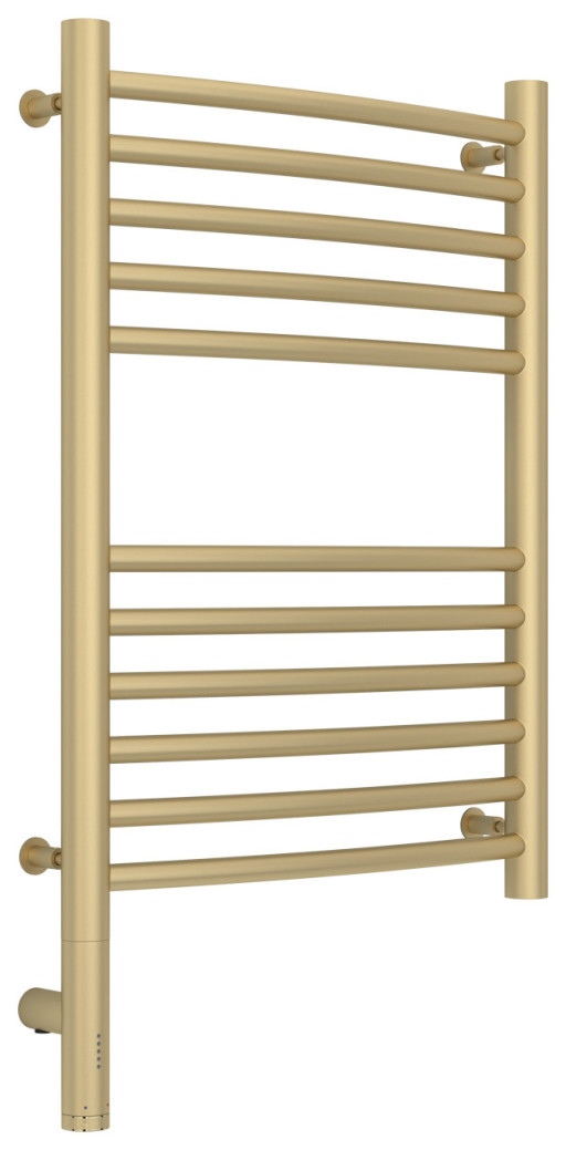 Полотенцесушитель электрический Сунержа Богема 3.0 выгнутая 600х400 МЭМ левый Матовая шампань