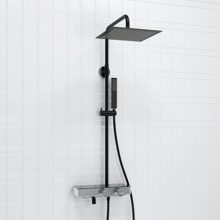 WasserKRAFT A114.162.218.CB Thermo Душевой комплект с термостатическим смесителем