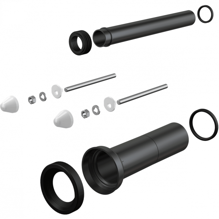 Комплект принадлежностей к унитазу с удлиненными деталями для людей с ограниченными физическими возможностями Alcadrain M9000