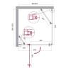 Душевой уголок BELBAGNO ETNA-AH-12 BelBagno ETNA-AH-12-90/80-C-Cr