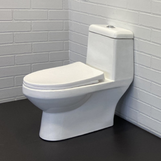 COMFORTY. Моноблок детский COMFORTY 2311W (белый), 2-реж. арматура, горизонтальный выпуск, сиденье полипропилен с микролифтом