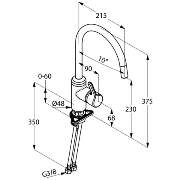Смеситель для кухни Kludi Bingo Star 428030578