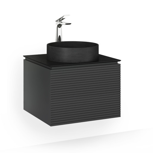 Тумба Stone 60 подвесная Антрацит