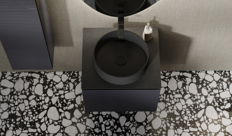 Тумба Stone 60 подвесная Антрацит