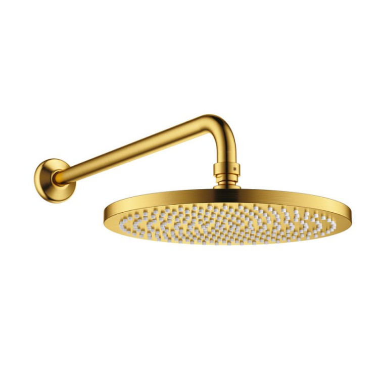 Душевой набор со встраиваемым смесителем с кнопочным управлением, верхний душ диаметр 25 см, ручной душ со шлангом, штуцером и держателем Cezares ECO-DSET-01