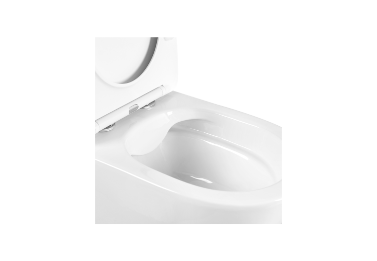 Унитаз-компакт напольный безободковый с бачком Aquatek ВЕГА AQ2904-00 630*385*815 мм, горизонтальный выпуск, тонкое сиденье с механизмом плавного закрывания, крепеж