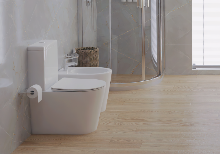 Унитаз-компакт напольный безободковый с бачком Aquatek ВЕГА AQ2904-00 630*385*815 мм, горизонтальный выпуск, тонкое сиденье с механизмом плавного закрывания, крепеж