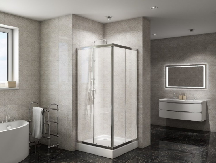 Душевой уголок BELBAGNO DUE-A-2 BelBagno DUE-A-2-90-C-Cr
