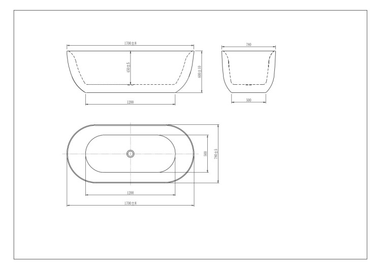 Ванна акриловая отдельностоящая Aquatek AQ-144778BL