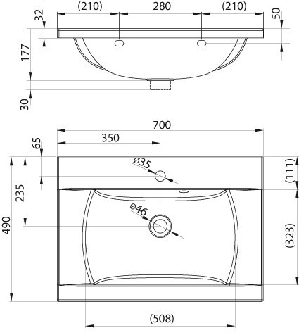 Раковина Ravak Classic 700