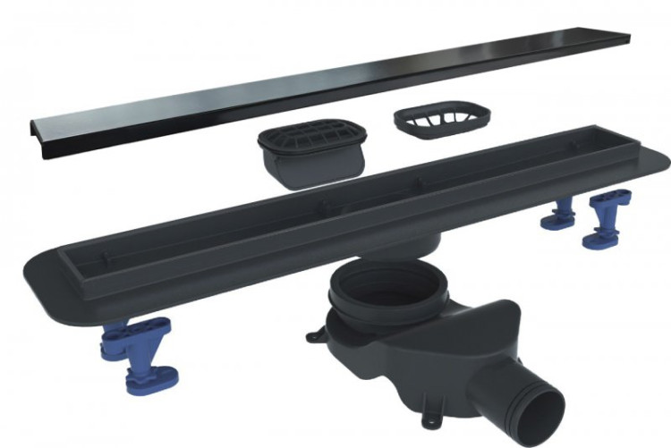 Душевой лоток BELBAGNO LUCE 80 см Cezares BB-LD-LUCE-80-NERO