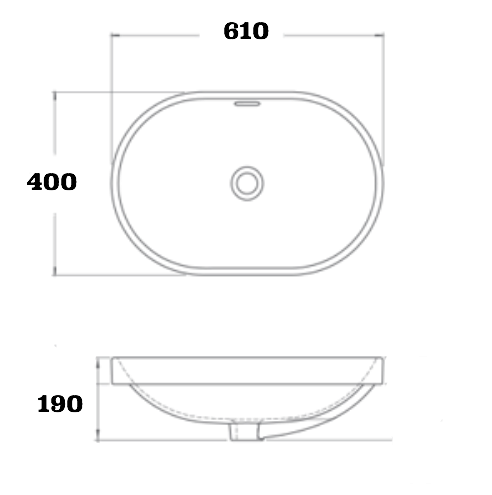 Раковина-чаша Mira 61 MR-6140C