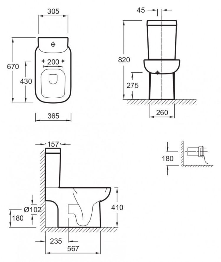 Унитаз Jacob Delafon Replay 4973K-00