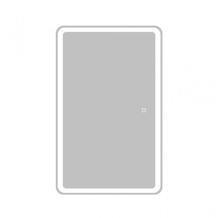 Зеркальный шкаф с одной распашной дверцей, с двумя стеклянными полками, со встроенной подсветкой и и сенсорным выключателем, 12W,220-240V BelBagno SPC-MAR-500/800-1A-LED-TCH