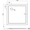 Квадратный поддон 1000 x 1000 мм [Z1162]