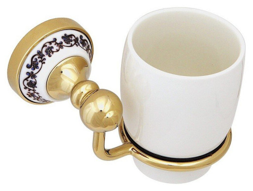 Стакан для зубных щеток  Fixsen Bogema Gold FX-78506G