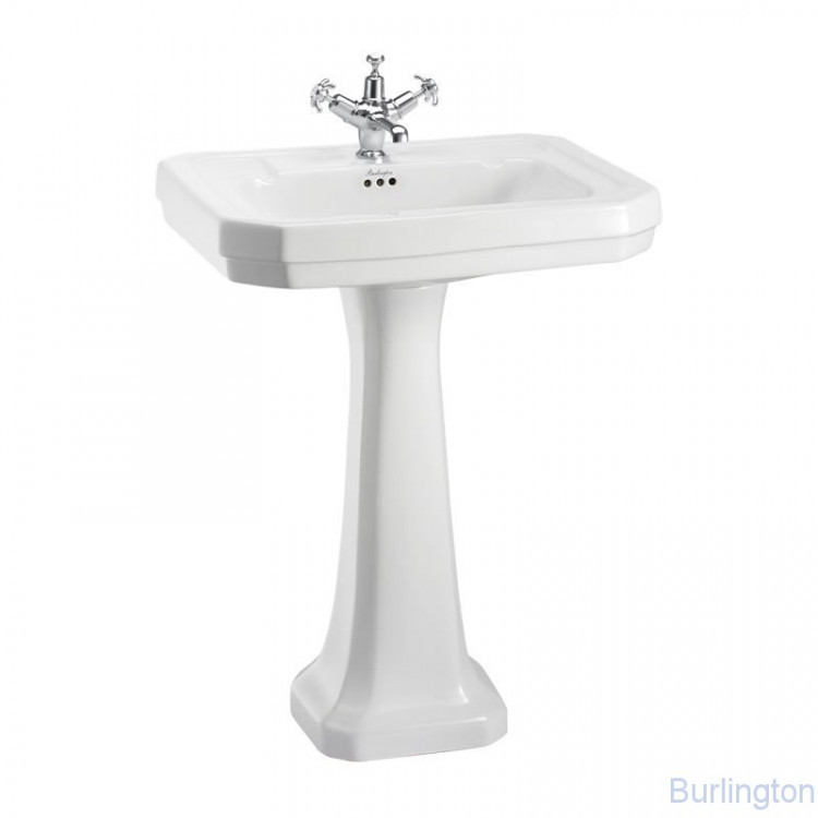 Раковина Victorian 61 см на 1 или 3 отверстия с пьедесталом Regal