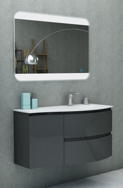 Шкафчик подвесной с одной распашной створкой, левый, 34x40x55 Cezares 54849