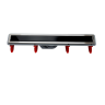 Линейный трап CONFLUO PREMIUM LINE WITH BLACK GLASS 850, двухсторонняя модель PESTAN 13000295