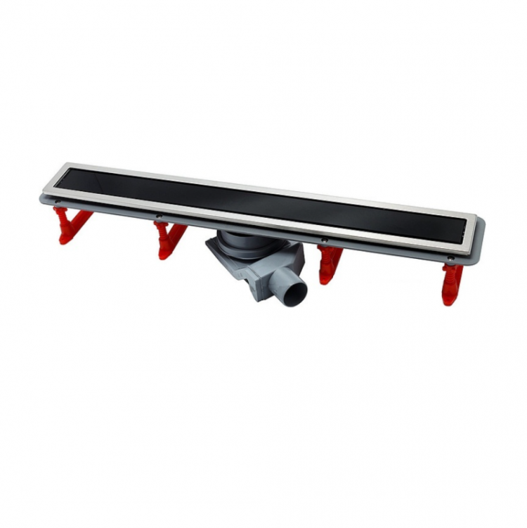 Линейный трап CONFLUO PREMIUM LINE WITH BLACK GLASS 850, двухсторонняя модель PESTAN 13000295