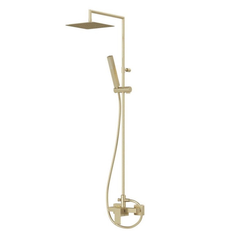 Душевая стойка со смесителем для верхнего и ручного душа, верхний душ из нержавеющей стали Cezares PORTA-CD-BIO