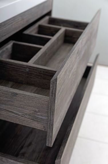 База под раковину подвесная с двумя выкатными ящиками BelBagno KRAFT-900-2C-SO-RT