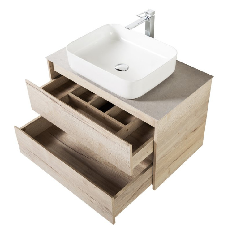 База под раковину подвесная с двумя выкатными ящиками BelBagno KRAFT-900-2C-SO-RT