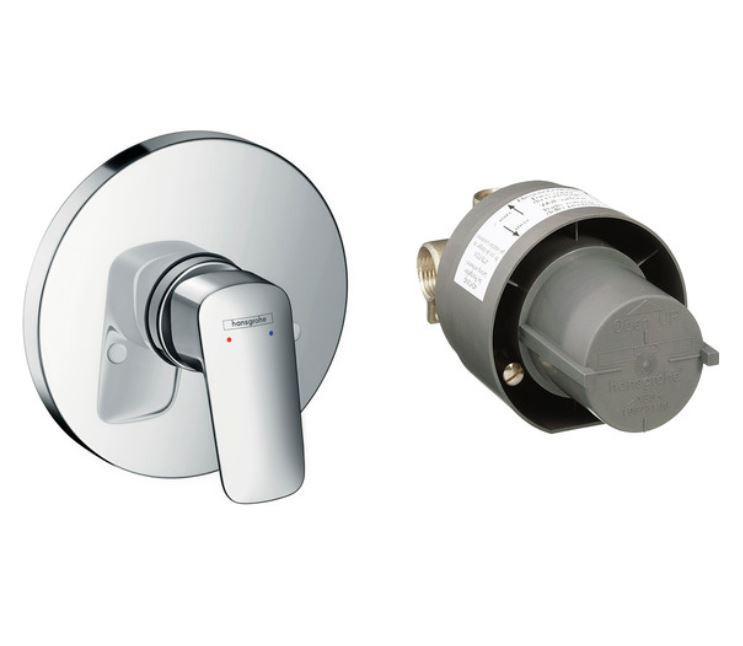 Гигиенический душ со смесителем Hansgrohe Setlogis 71666000+27454000+32127000