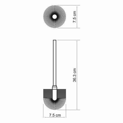 WasserKRAFT K-026 Щетка для унитаза запасная