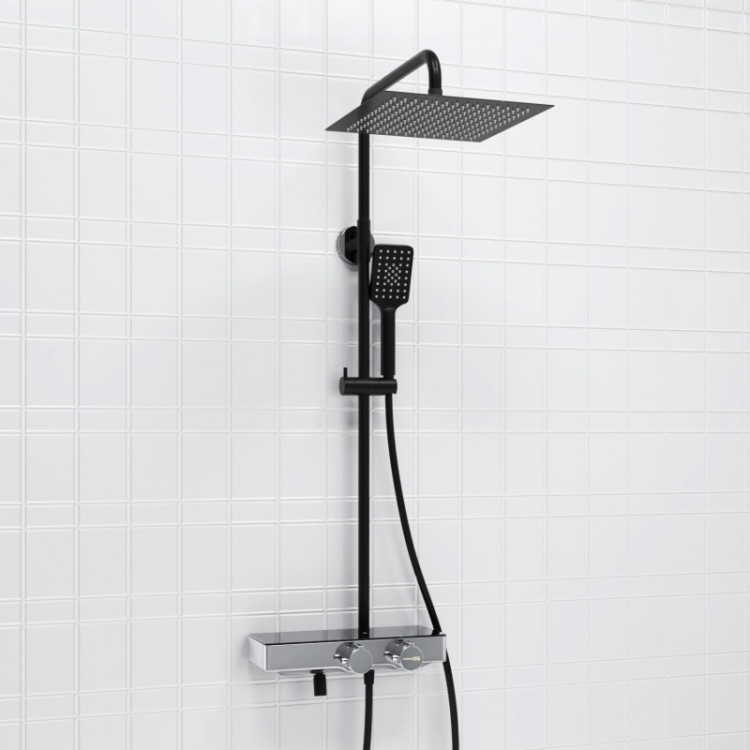 WasserKRAFT A114.162.130.CB Thermo Душевой комплект с термостатическим смесителем