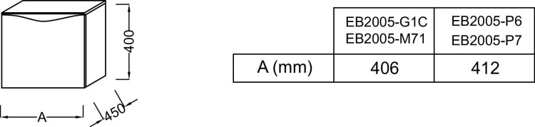 Дополнительный модуль 40 см Jacob Delafon STILLNESS EB2005-P6