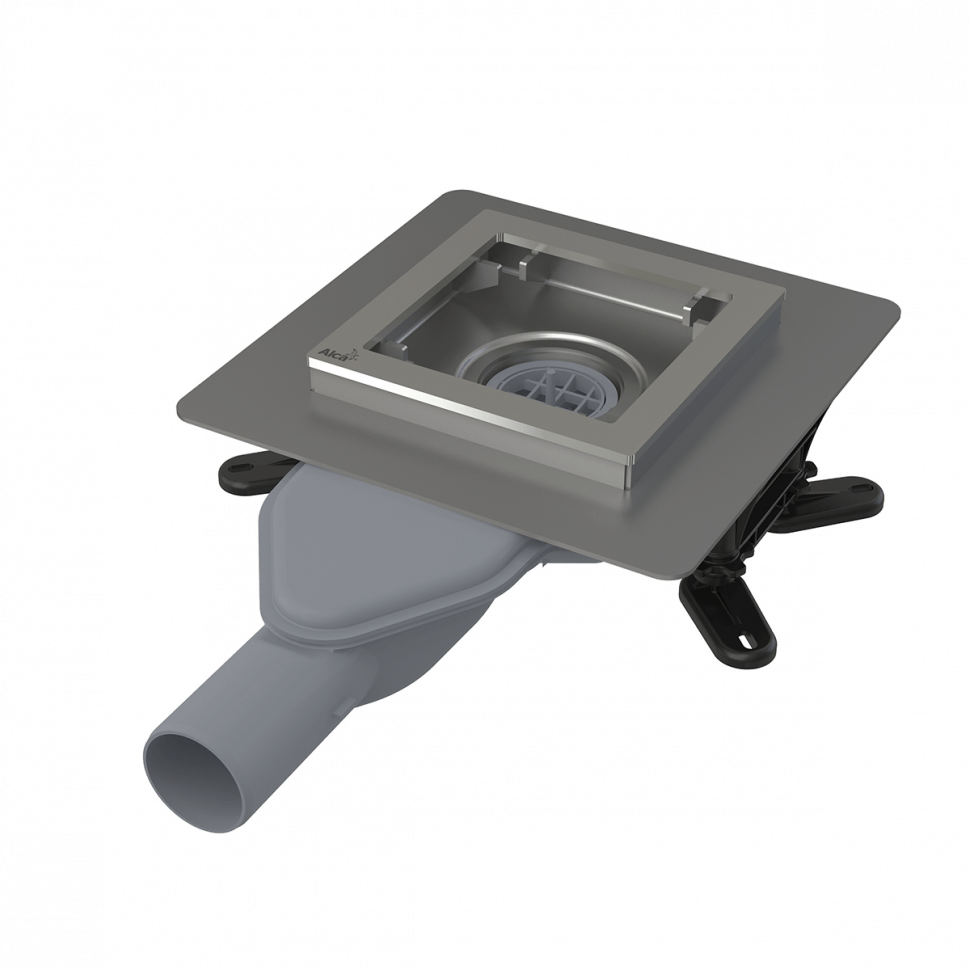 Сливной трап из нержавеющей стали зкстра низкий 130?130 мм боковой сток ...