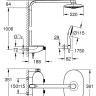Душевая система Grohe Rainshower System SmartControl 360 Duo 26250000