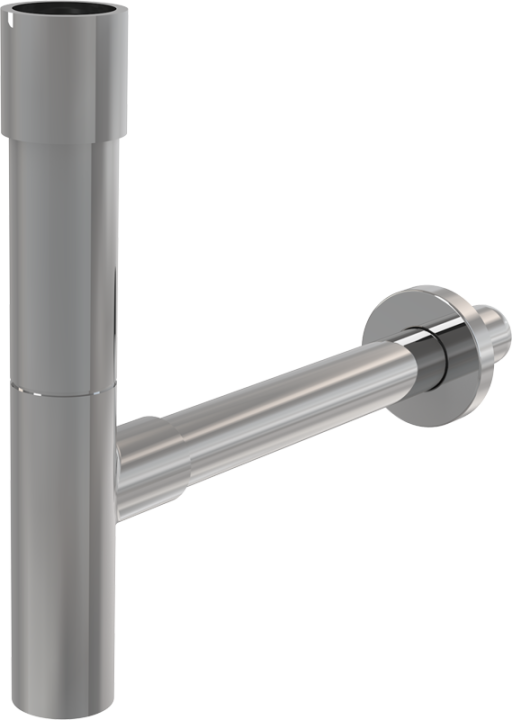 Сифон для умывальника DN32 DESIGN, цельнометаллический, массивный Alcadrain A402