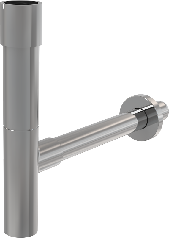 Сифон для умывальника DN32 DESIGN, цельнометаллический, массивный Alcadrain A402