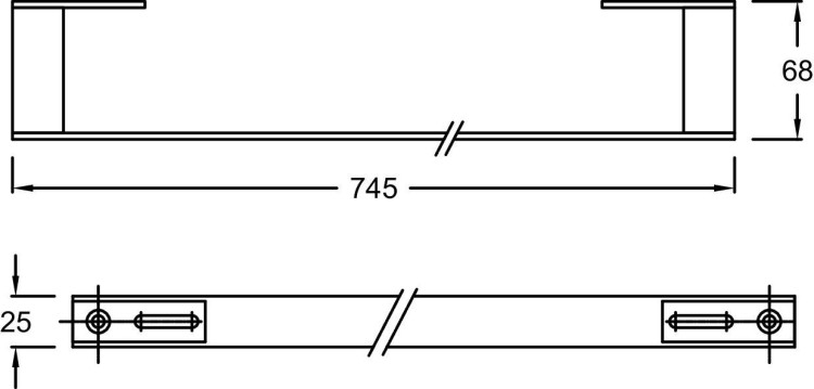 Полотенцедержатель Jacob Delafon RYTHMIKE4122-CP