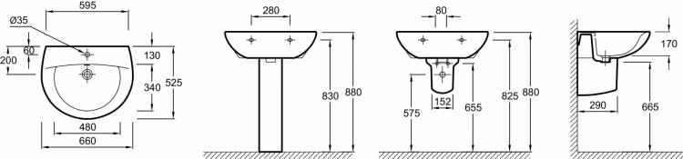 Раковина Jacob Delafon PATIOE1998G-00